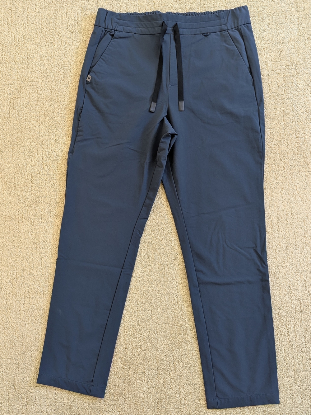 Figs Pro Scrub Pant Tapered Leg Women M Navy Blue Technical Off Duty WW22WW2003